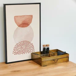 Decoration Murale^CASA ABSTRACT Décoration Murale Noir, Blanc, Brun