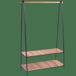 Étagères^CASA ACACIA Porte-vêtements Noir