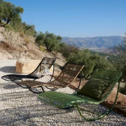 Chaises Longues^CASA ACAPULCO Chaise Longue Basculante Noir