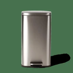 Poubelles De Cuisine|Poubelles^CASA ADELE Poubelle à Pédale 30l Argent