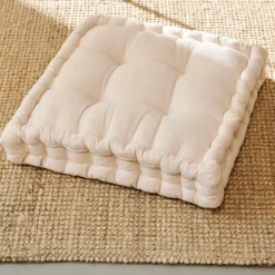 Coussins De Chaise^CASA ALDA Coussin Matelas Blanc Cassé
