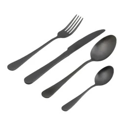 Ménagères^CASA AXELLE Couverts 16 Pièces Noir