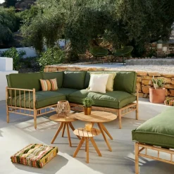 Salon De Jardin^CASA BAMBOLETTE Banc Lounge Aspect Bambou