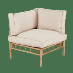 Salon De Jardin^CASA BAMBOLETTE Fauteuil De Coin Aspect Bambou