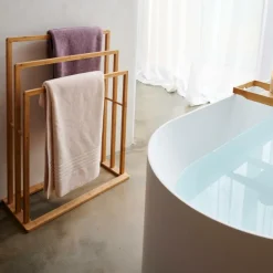 Meubles Salle De Bain^CASA BAMBOO Porte-serviettes Naturel
