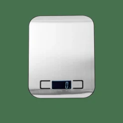 Aide Cuisine^CASA BASIC Balance De Cuisine Digital Métal, Argent