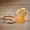 Ampoules Led^CASA BLOXEM Boule Déco Avec 21 LEDs Doré