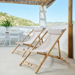 Chaises De Plage^CASA CABO Blanc, Naturel