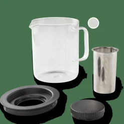 Accessoires Thé^CASA CHAI Théière 1,5 L Noir, Transparent
