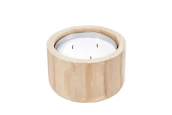 Bougies De Jardin^CASA CITRONELLA WOOD Bougie De Jardin Blanc