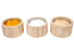 Bougies De Jardin^CASA CITRONELLA WOOD Bougie De Jardin Blanc