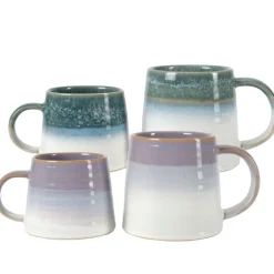 Mugs^CASA CORA Mug Vert, Mauve