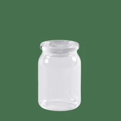 Bocaux^CASA CRYSTAL Pot à Provisions Avec Couvercle Transparent