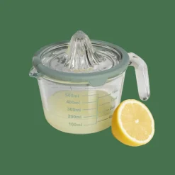Presse-Agrumes^CASA CUISINO Presse-agrumes Avec Verre Doseur 500 Ml Vert, Transparent