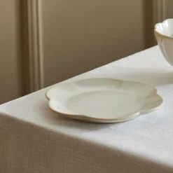 Assiettes^CASA DAHLIA FLOWER Assiette Blanc