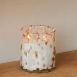 Bougies Parfumées|Bougies^CASA ESCAPE WORLD OF GOA Bougie Parfumée Dans Un Verre Blanc, Doré, Multicolore