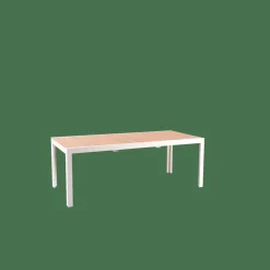 Tables De Jardin^CASA ETHAN Table Extensible Blanc, Naturel