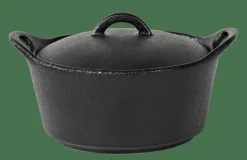 Plats À Four^CASA FERO Pot Allant Au Four Avec Couvercle 40 CL Noir