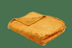 Plaids^CASA FLANELLA Plaid Jaune Foncé