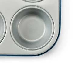 Moules^CASA GREENBAKE Moule à Pâtisserie Pour 12 Muffins Bleu