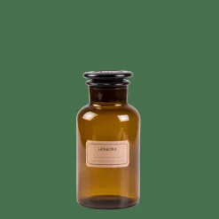 Bocaux^CASA HERBORA Pot à Provisions 50 CL Brun