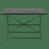Tables Bistrot|Tables De Jardin^CASA IMPERIAL Table Pliante Rectangulaire Noir
