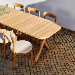 Tables De Jardin|Sets De Jardin^CASA JULES Set De Jardin Avec Coussins De Chaise Beige
