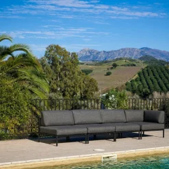 Salon De Jardin^CASA JUMBO Fauteuil Lounge Noir