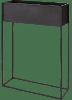 Supports Pour Plantes^CASA LARGO Pot De Fleurs Noir