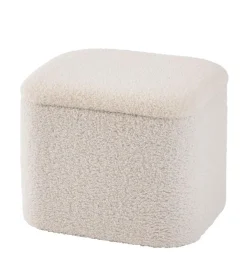 Poufs De Rangement^CASA LIAM Avec Rangement Blanc