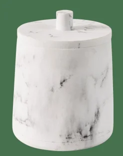 Accessoires Lavabo^CASA LUNA Boîte à Coton Avec Couvercle Blanc