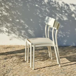 Chaises De Jardin^CASA MAVAS Chaise Empilable Blanc