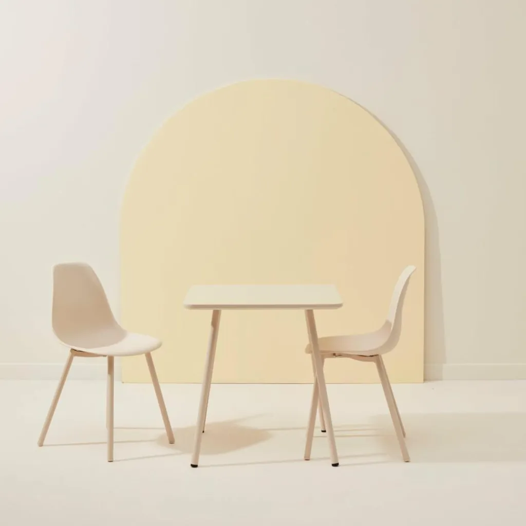 Kids^CASA MIKA Table Pour Enfants Avec 2 Chaises Sable