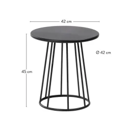 Tables D'Appoint^CASA MILLER Table D'appoint Noir