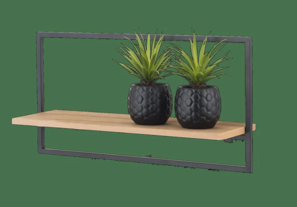 Étagères Murales^CASA MIX&MATCH Étagère à Suspendre Noir, Naturel