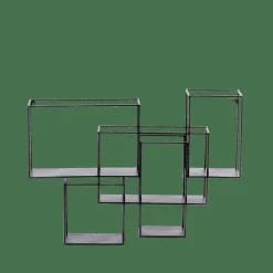 Étagères Murales^CASA MULTO Étagère à Suspendre Noir