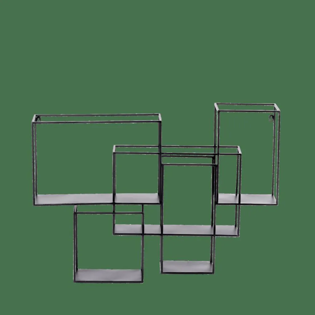 Étagères Murales^CASA MULTO Étagère à Suspendre Noir