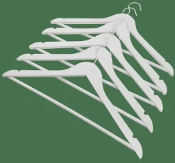 Cintres^CASA NEW WOOD Cintres Set De 5 Blanc