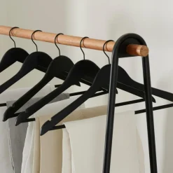 Cintres^CASA NEW WOOD Cintres Set De 5 Noir