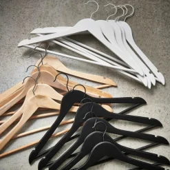 Cintres^CASA NEW WOOD Cintres Set De 5 Noir