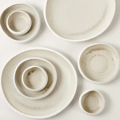 Bols^CASA NORDIC Plat Blanc