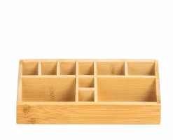 Accessoires Lavabo^CASA ORGANOO Porte-cotons-tiges Transparent, Naturel