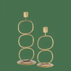 Bougeoirs^CASA OVAL Bougeoir Doré