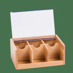 Accessoires Thé^CASA PANDA Boîte à Thé 6 Compartiments Transparent, Naturel