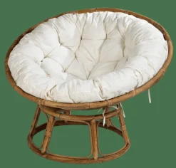 Fauteuils^CASA PAPASAN Chaise Lounge Naturel, Blanc Cassé