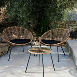 Fauteuils De Jardin|Salon De Jardin^CASA PAPAYO & ACAPULCO Salon De Jardin Natural