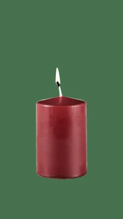 Bougies^CASA PURE Bougie Cylindrique Rouge Foncé
