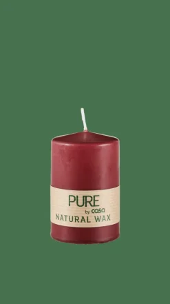 Bougies^CASA PURE Bougie Cylindrique Rouge Foncé