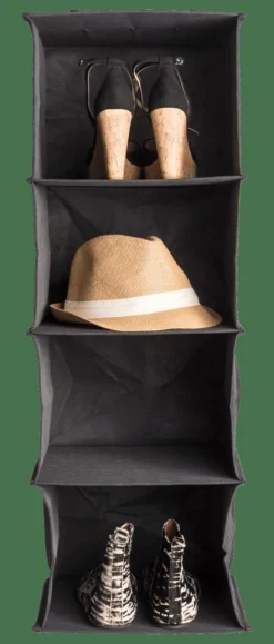 Étagères^CASA RANGO Système De Rangement 4 Compartiments Gris Foncé