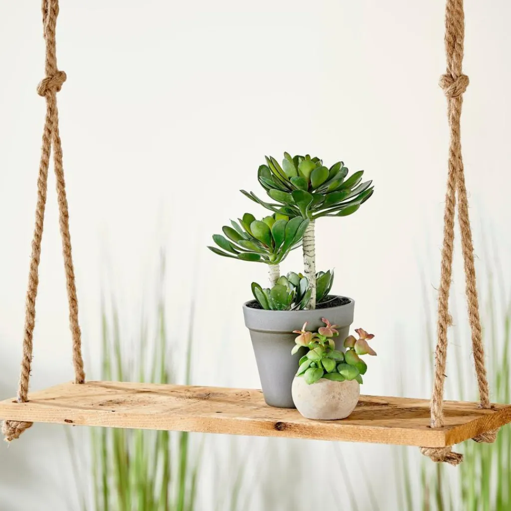 Porte-Plantes À Suspendre^CASA RECYCLE Étagère Suspendue Naturel